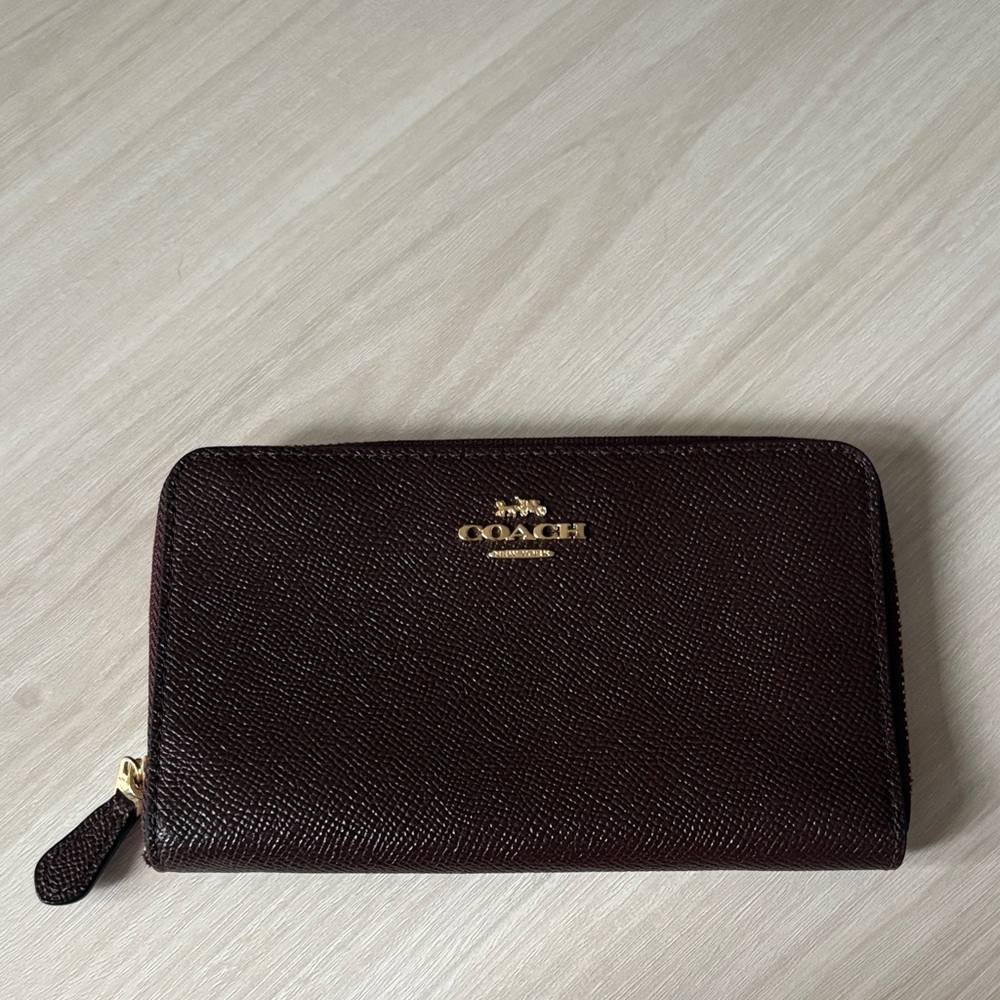 Coach Wine Leather Wallet